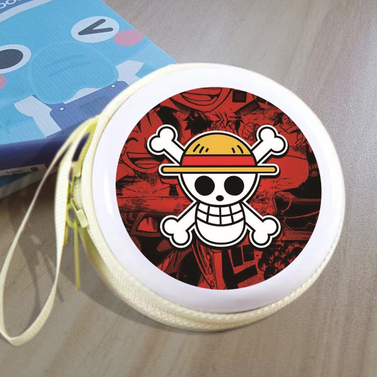 One Piece Animation peripheral Tinning zipper zero wallet key bag