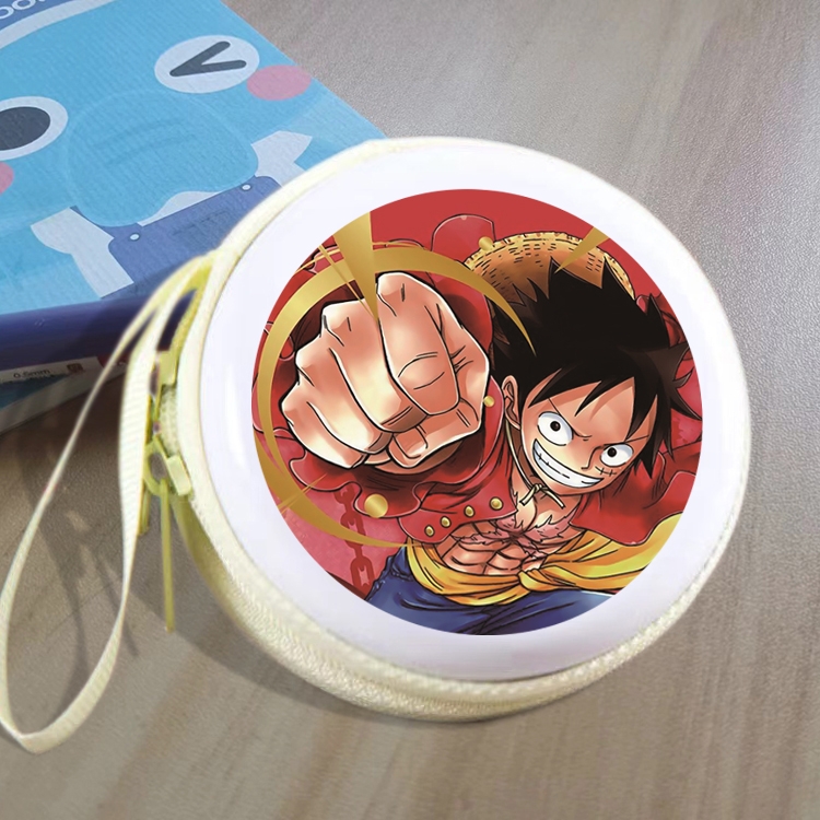 One Piece Animation peripheral Tinning zipper zero wallet key bag