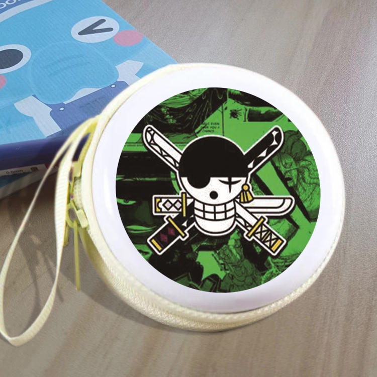 One Piece Animation peripheral Tinning zipper zero wallet key bag