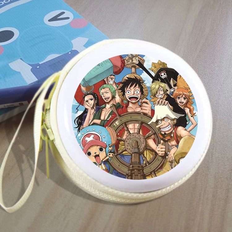 One Piece Animation peripheral Tinning zipper zero wallet key bag