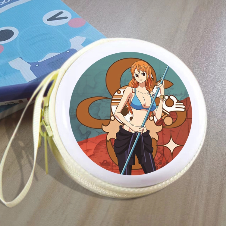 One Piece Animation peripheral Tinning zipper zero wallet key bag