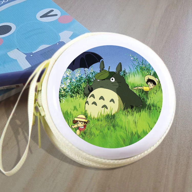 TOTORO Animation peripheral Tinning zipper zero wallet key bag