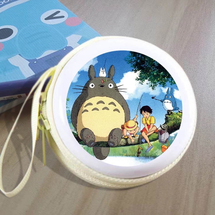 TOTORO Animation peripheral Tinning zipper zero wallet key bag