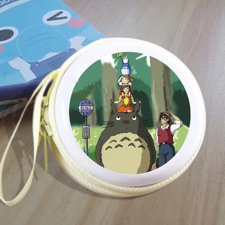 TOTORO Animation peripheral Tinning zipper zero wallet key bag