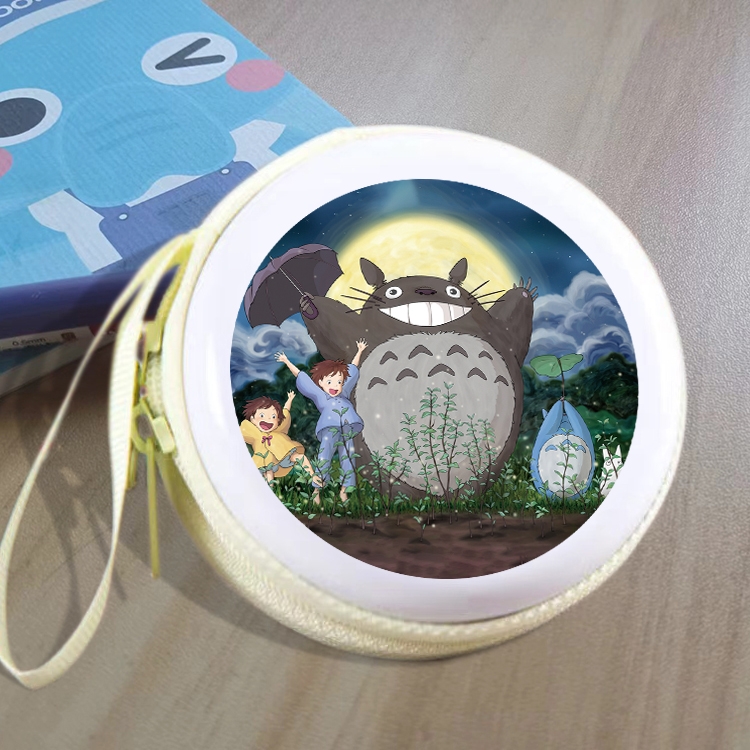 TOTORO Animation peripheral Tinning zipper zero wallet key bag