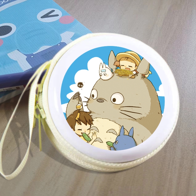 TOTORO Animation peripheral Tinning zipper zero wallet key bag