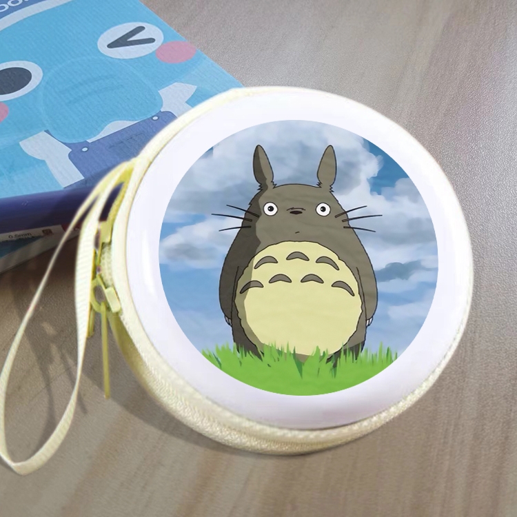 TOTORO Animation peripheral Tinning zipper zero wallet key bag