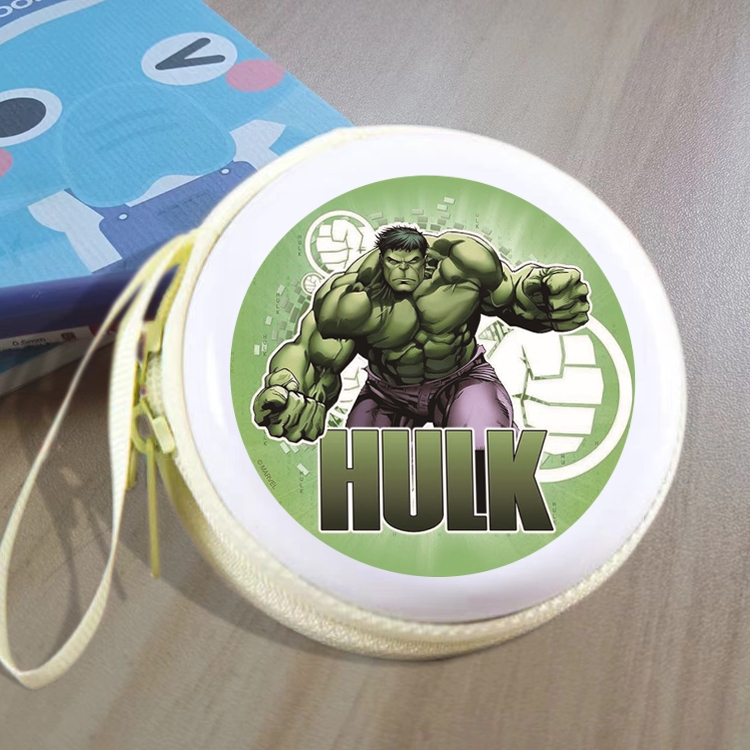 The Hulk Animation peripheral Tinning zipper zero wallet key bag