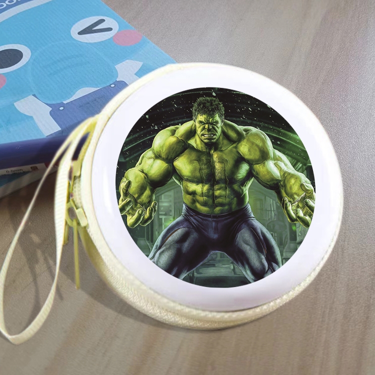 The Hulk Animation peripheral Tinning zipper zero wallet key bag