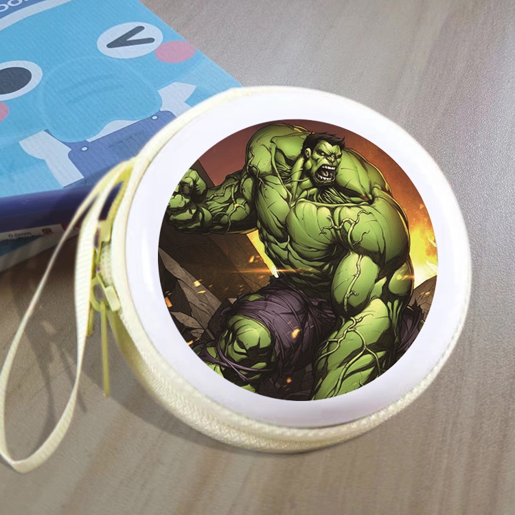 The Hulk Animation peripheral Tinning zipper zero wallet key bag