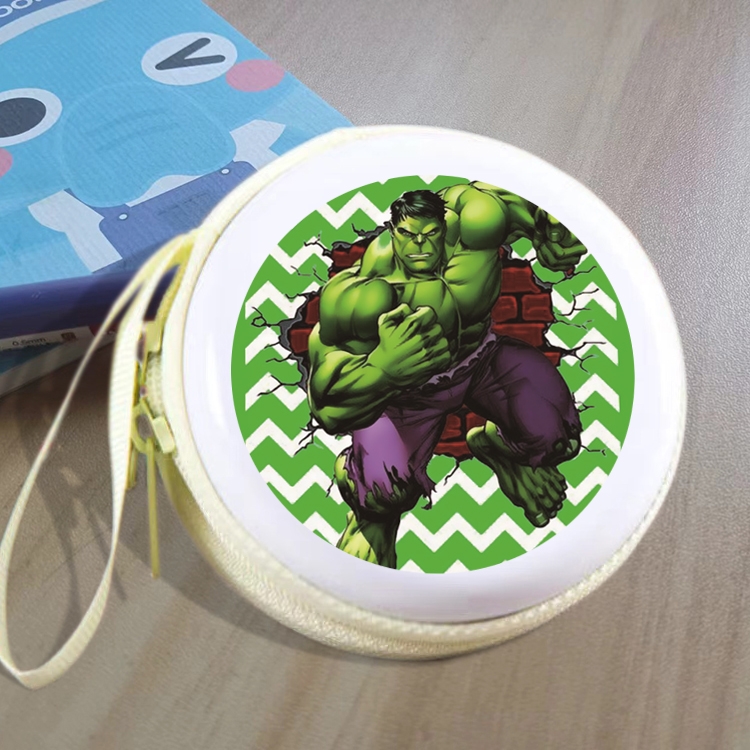 The Hulk Animation peripheral Tinning zipper zero wallet key bag