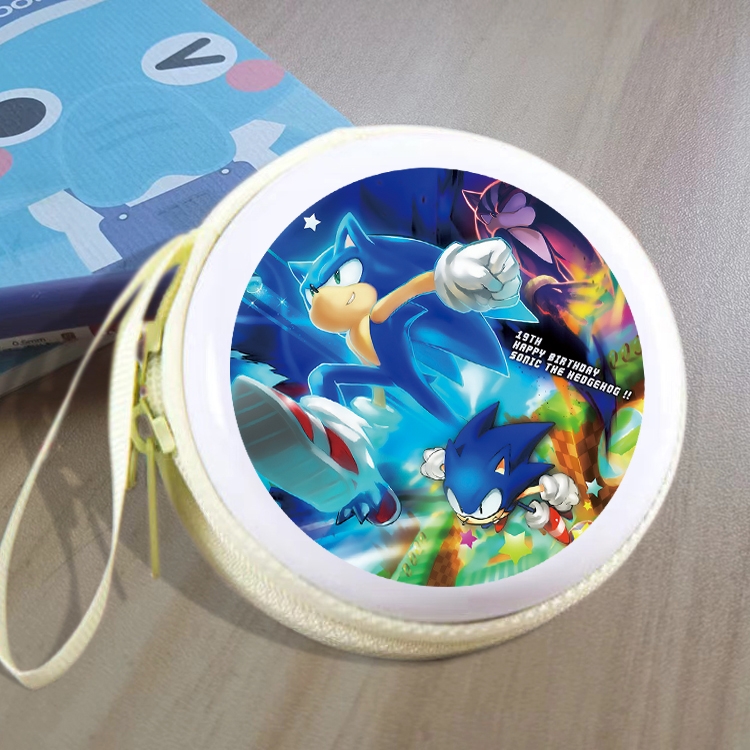 Sonic The Hedgehog Animation peripheral Tinning zipper zero wallet key bag