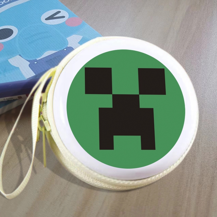 Minecraft Animation peripheral Tinning zipper zero wallet key bag
