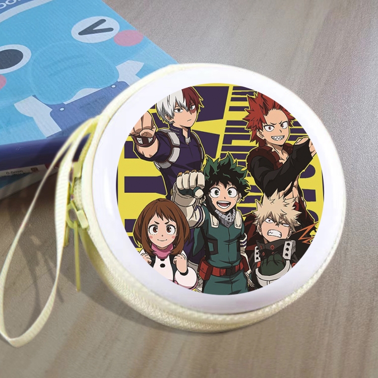 My Hero Academia Animation peripheral Tinning zipper zero wallet key bag