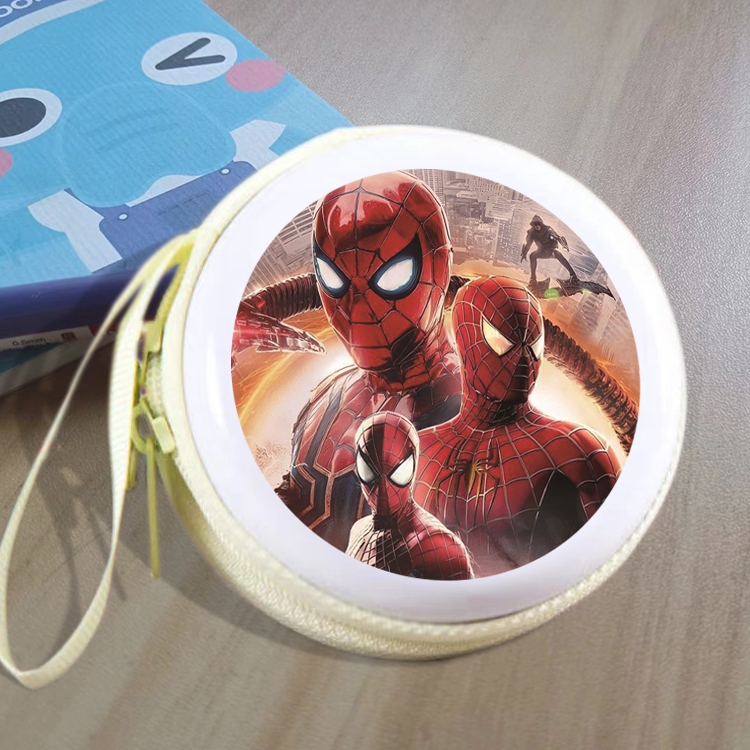 Spiderman Animation peripheral Tinning zipper zero wallet key bag