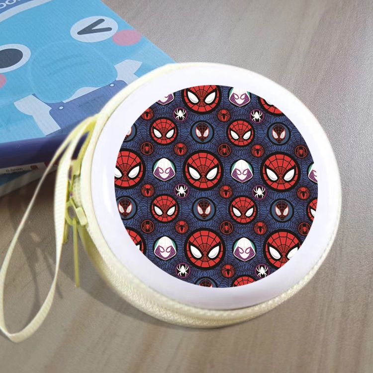 Spiderman Animation peripheral Tinning zipper zero wallet key bag