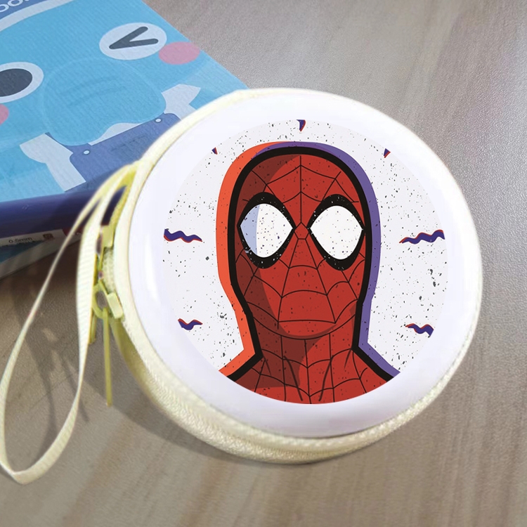 Spiderman Animation peripheral Tinning zipper zero wallet key bag