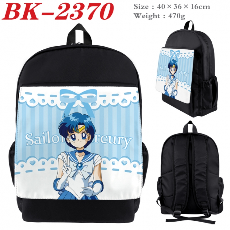 sailormoon Waterproof nylon canvas flip color picture backpack 40X36X16CM  BK-2370