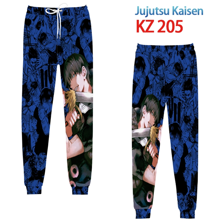 Jujutsu Kaisen Anime digital 3D trousers full color trousers from XS to 4XL  KZ 205