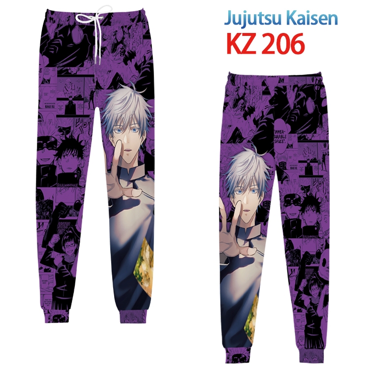 Jujutsu Kaisen Anime digital 3D trousers full color trousers from XS to 4XL  KZ 206