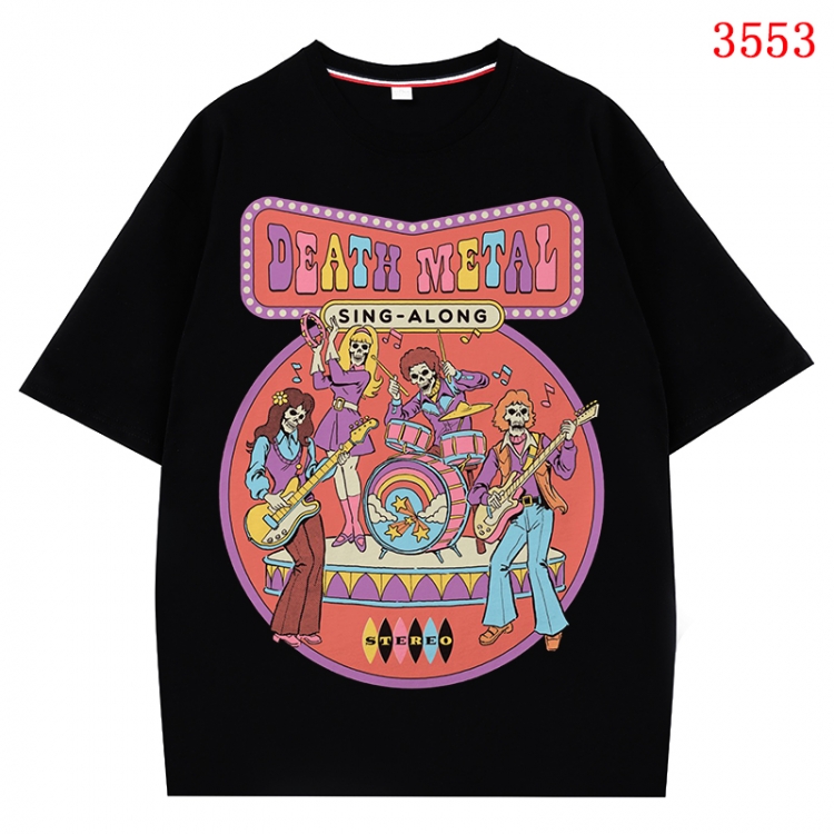 Evil illustration Anime Cotton Short Sleeve T-shirt from S to 4XL CMY-3553-2