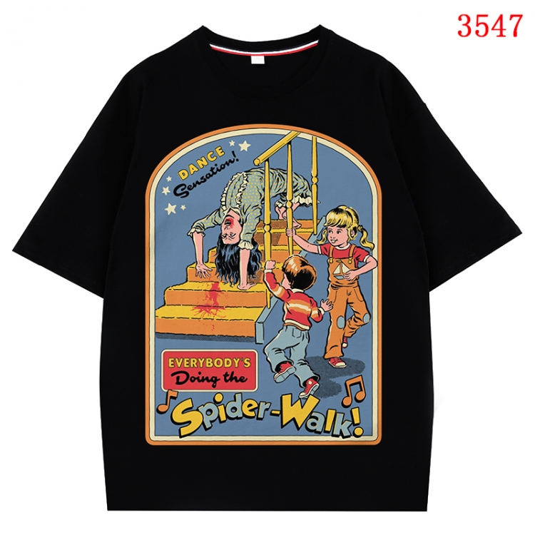 Evil illustration Anime Cotton Short Sleeve T-shirt from S to 4XL CMY-3547-2