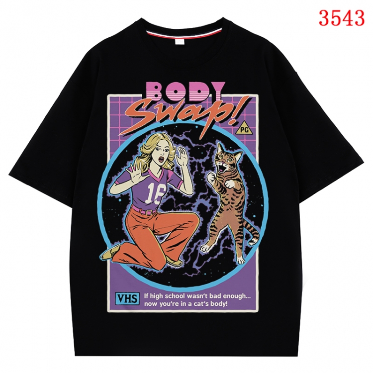 Evil illustration Anime Cotton Short Sleeve T-shirt from S to 4XL CMY-3543-2