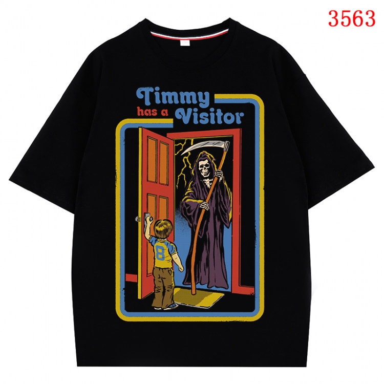 Evil illustration Anime Cotton Short Sleeve T-shirt from S to 4XL CMY-3563-2