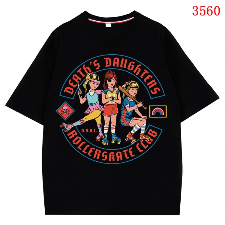 Evil illustration Anime Cotton Short Sleeve T-shirt from S to 4XL CMY-3560-2
