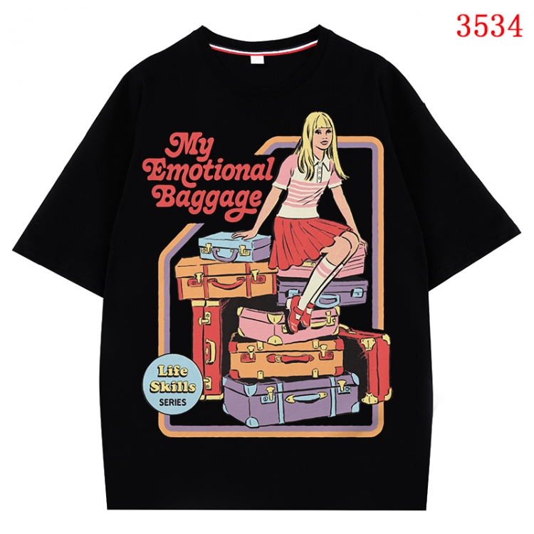 Evil illustration Anime Cotton Short Sleeve T-shirt from S to 4XL CMY-3534-2