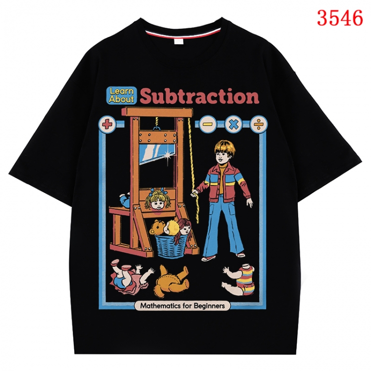 Evil illustration Anime Cotton Short Sleeve T-shirt from S to 4XL CMY-3546-2
