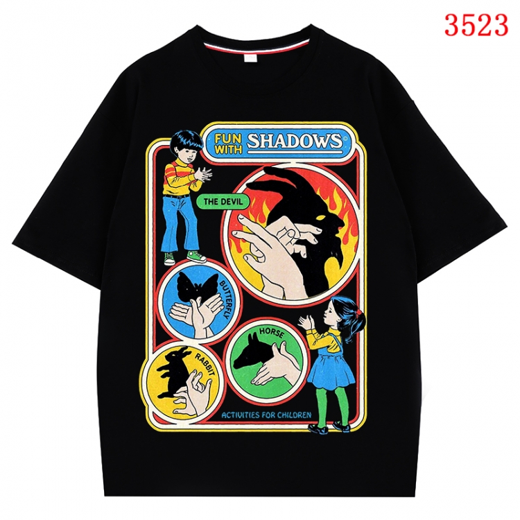 Evil illustration Anime Cotton Short Sleeve T-shirt from S to 4XL CMY-3523-2