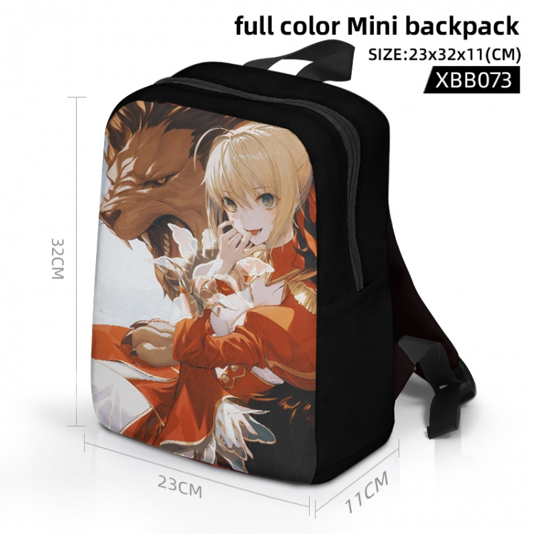 Fate stay night Anime full color backpack backpack backpack 23x32x11cm XBB073
