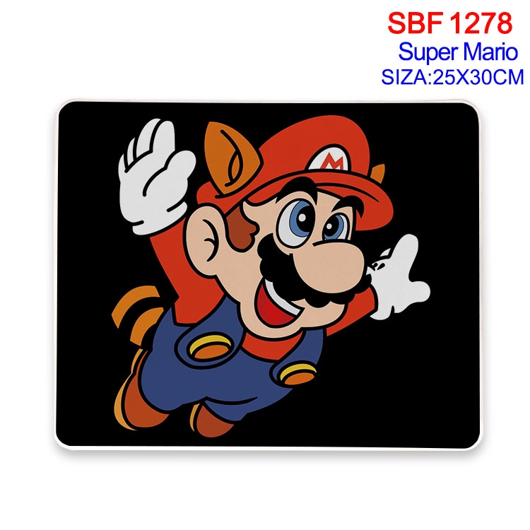 Super Mario Animation peripheral locking mouse pad 25X30CM SBF-1278-2