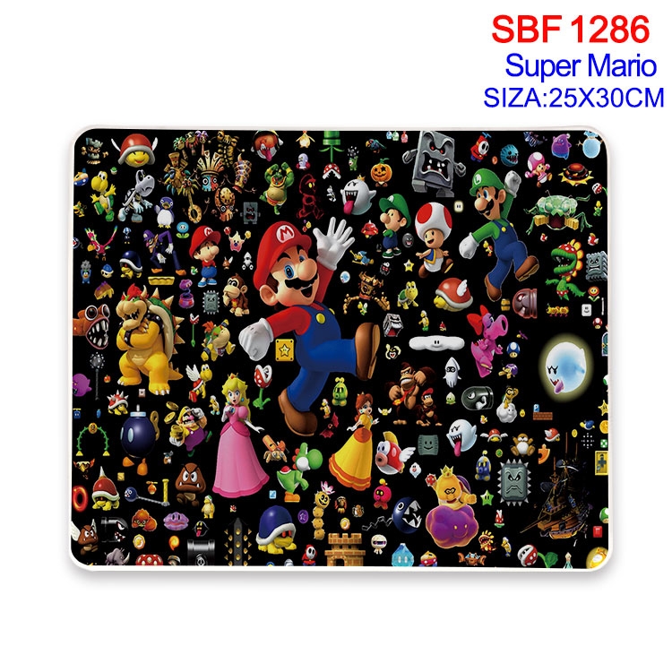 Super Mario Animation peripheral locking mouse pad 25X30CM SBF-1286-2