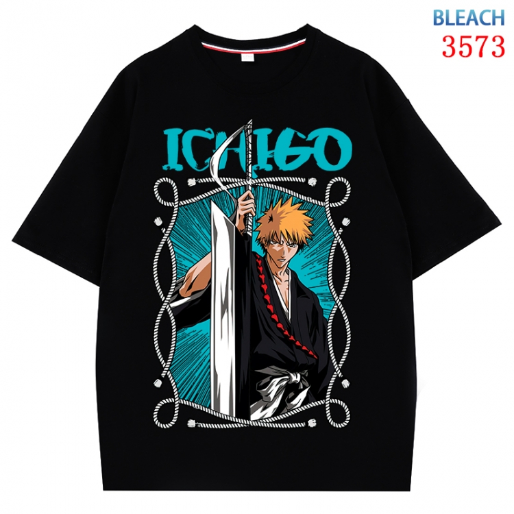Bleach Anime Pure Cotton Short Sleeve T-shirt Direct Spray Technology from S to 4XL CMY-3573-2