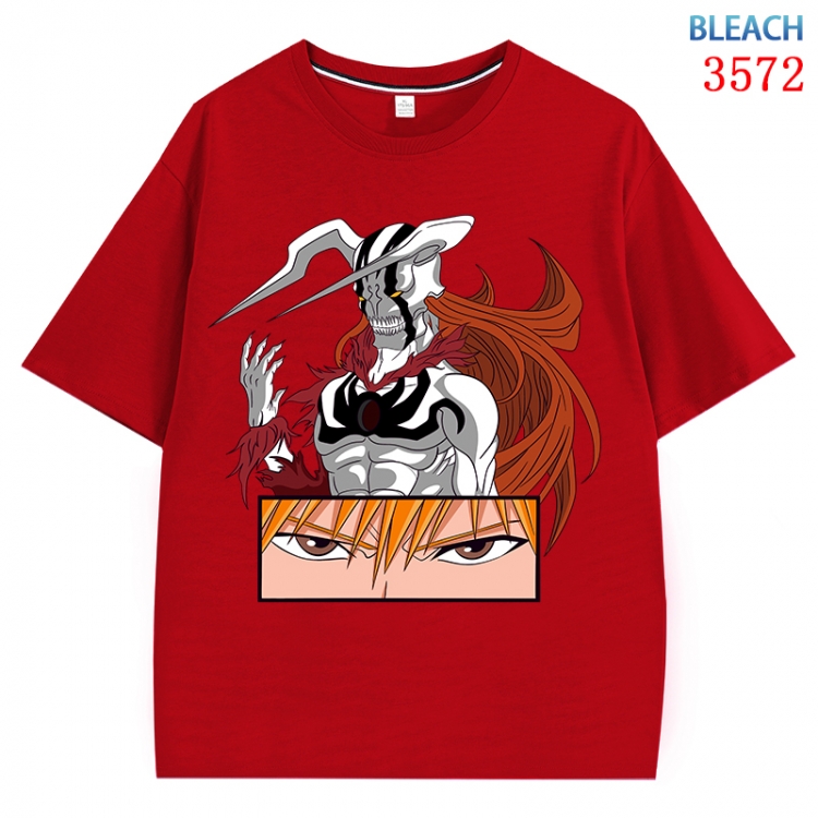Bleach Anime Pure Cotton Short Sleeve T-shirt Direct Spray Technology from S to 4XL CMY-3572-3