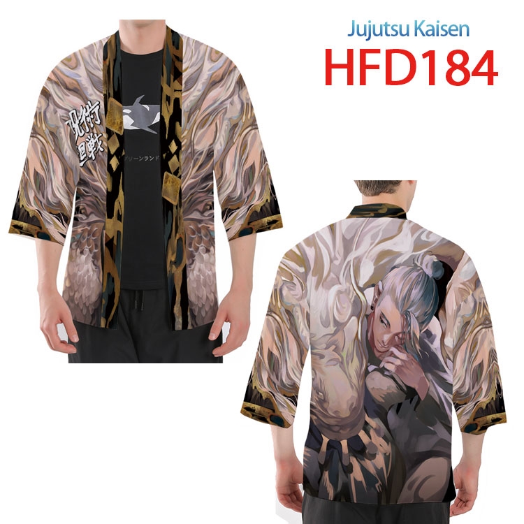 Jujutsu Kaisen  Anime peripheral full-color short kimono from S to 4XL HFD184