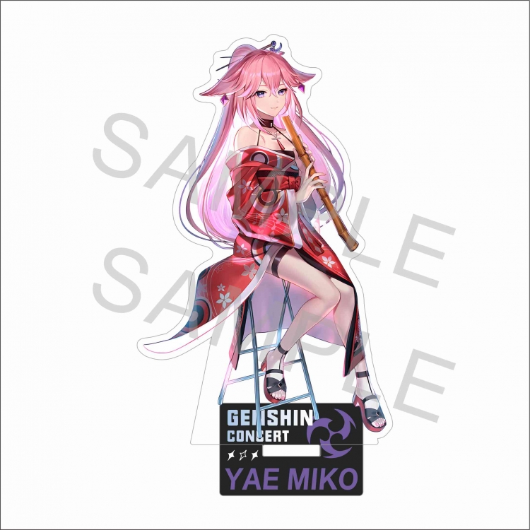 Genshin Impact Anime characters acrylic Standing Plates Keychain 15cm