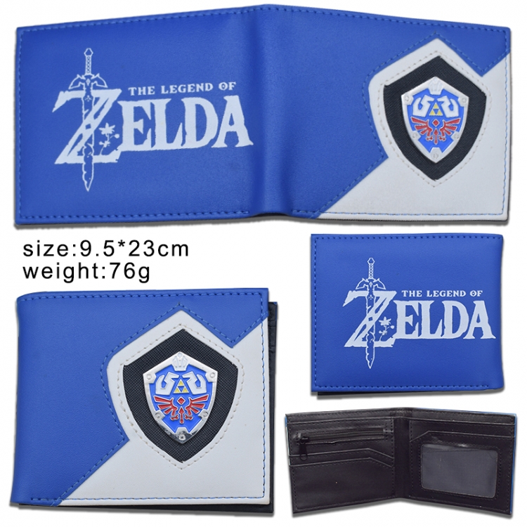 The Legend of Zelda Hardware PU Short Half Fold Wallet 9.5X23CM
