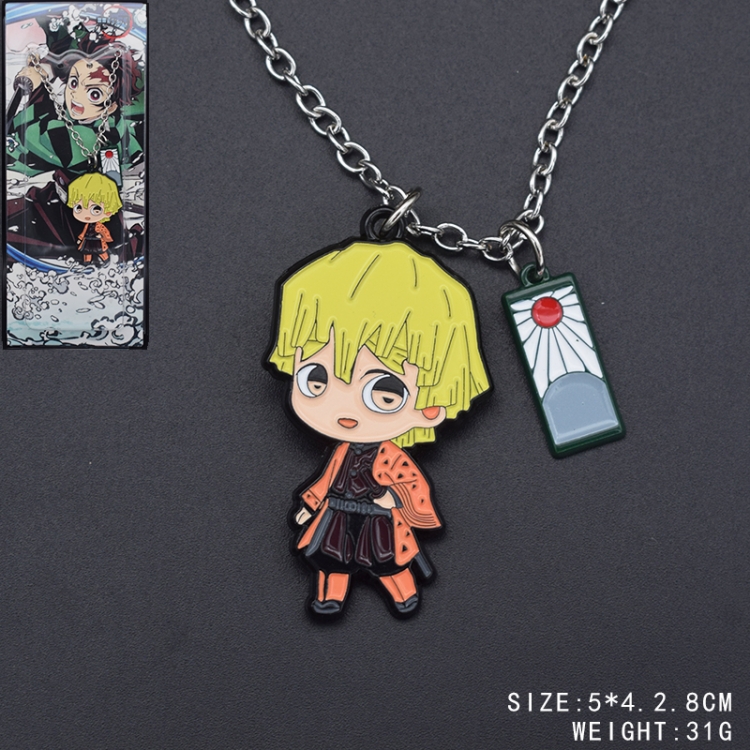 Demon Slayer Kimets Anime peripheral metal keychain pendant