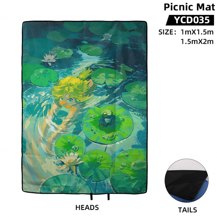 The Legend of Zelda Anime surrounding picnic mat 100X150cm supports customization with a single image YCD035