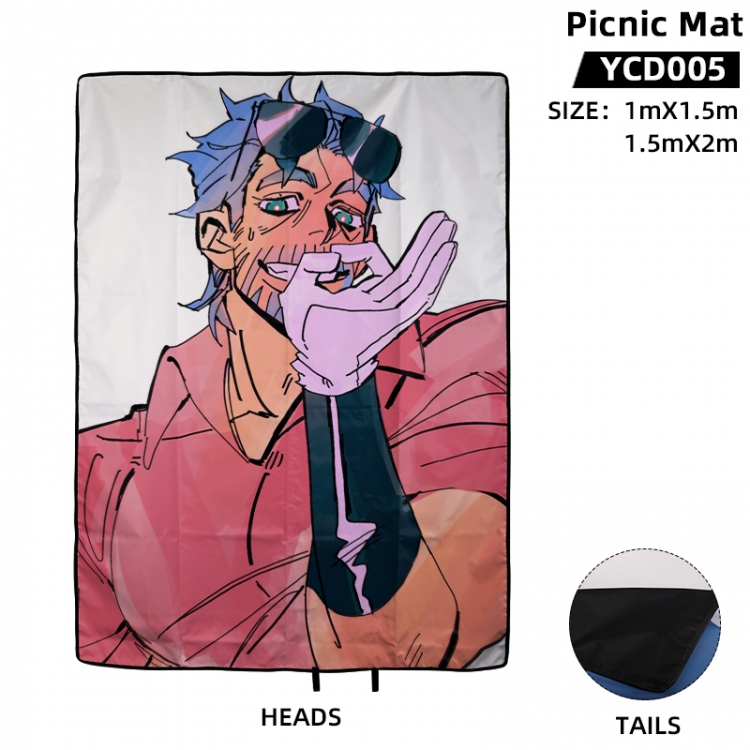 JoJos Bizarre Adventure Anime surrounding picnic mat 100X150cm supports customization with a single image YCD005