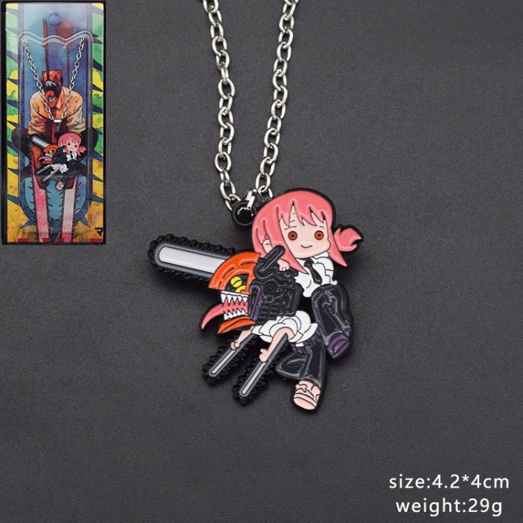 Chainsaw man Anime cartoon metal necklace pendant price for 5 pcs