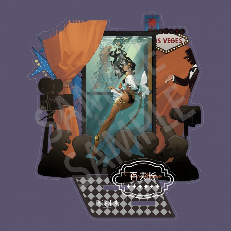 Reverse: 1999 Anime characters Double Insert Style acrylic Standing Plates Keychain 15m