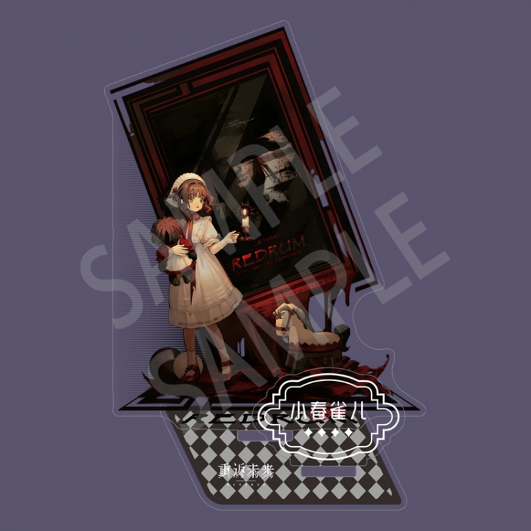 Reverse: 1999 Anime characters Double Insert Style acrylic Standing Plates Keychain 15m