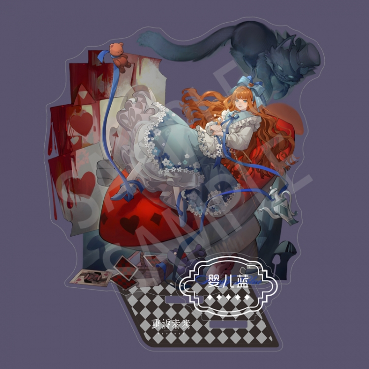 Reverse: 1999 Anime characters Double Insert Style acrylic Standing Plates Keychain 15m