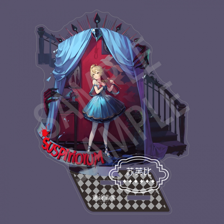 Reverse: 1999 Anime characters Double Insert Style acrylic Standing Plates Keychain 15m