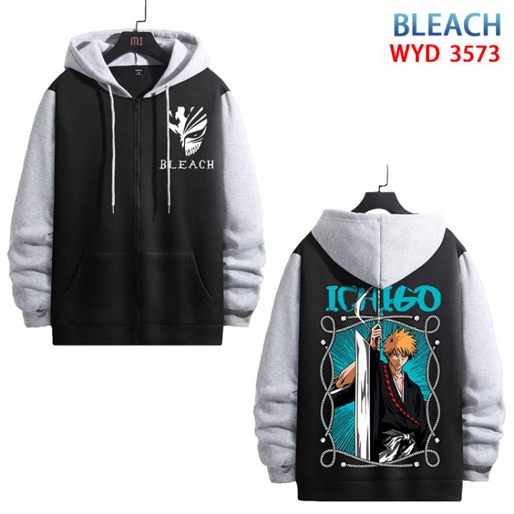 Bleach Anime cotton zipper patch pocket sweater from S to 3XL WYD-3573-3