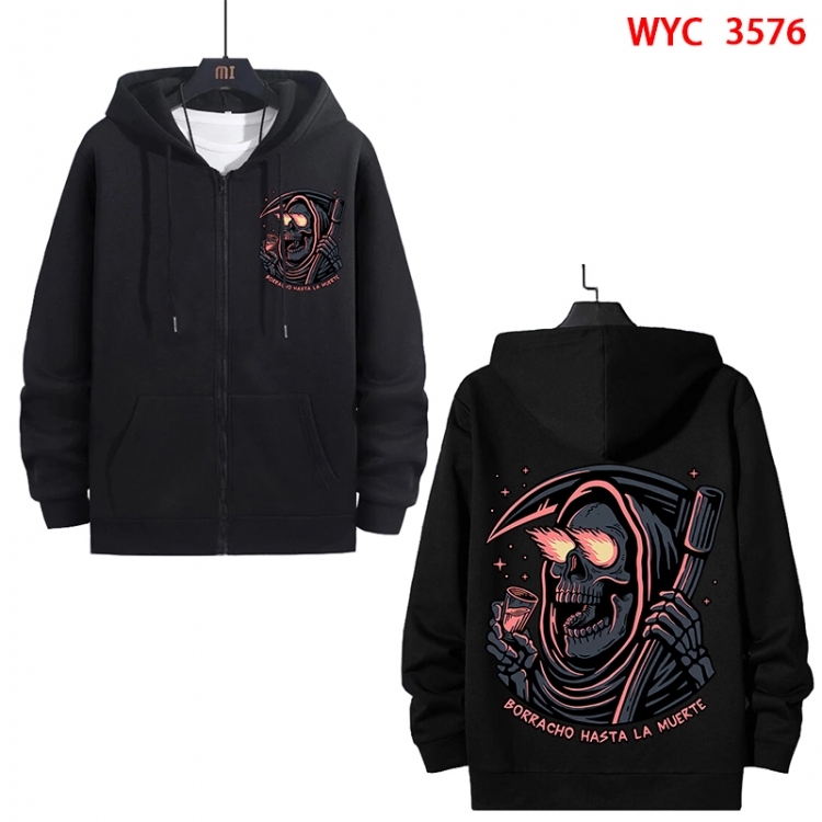 Bleach Anime cotton zipper patch pocket sweater from S to 3XL WYC-3576-3